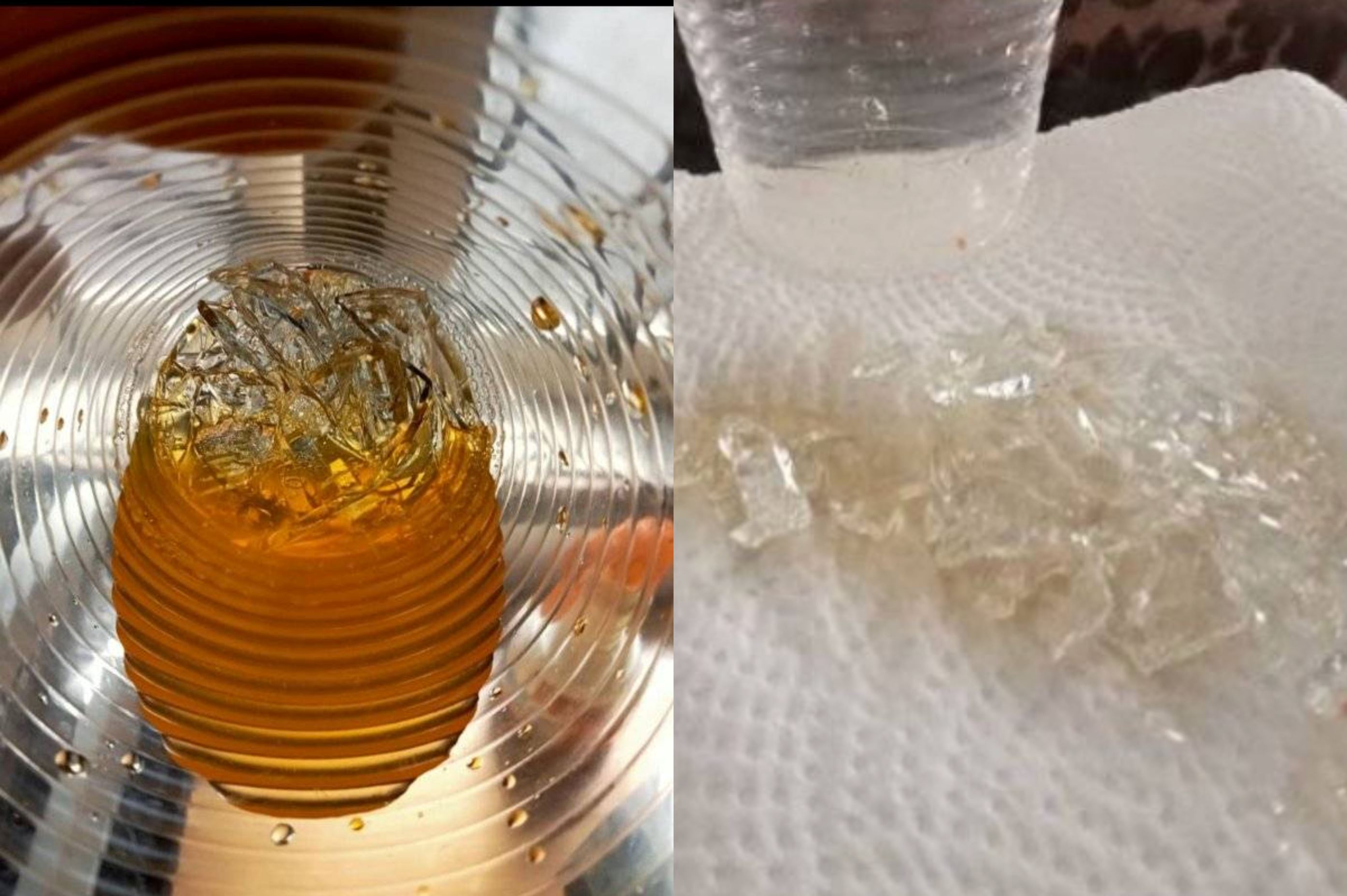 woman finds pieces of glass in her drink that she bought from roadside stall