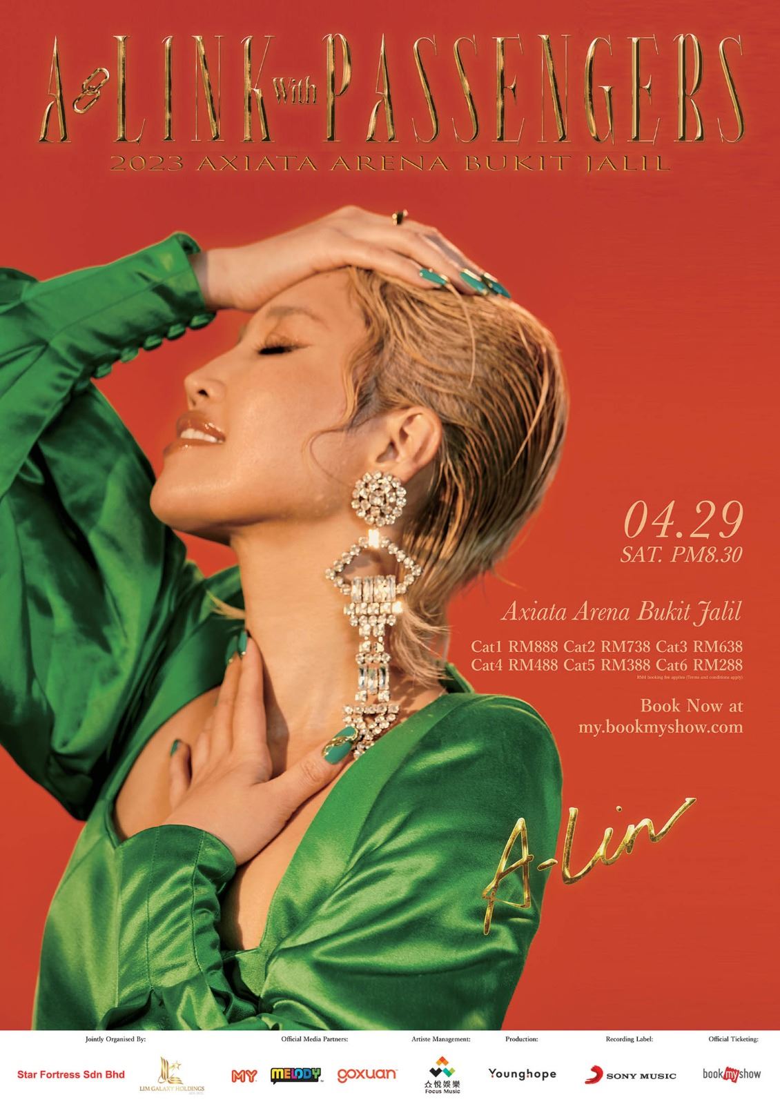 🎤「天生歌姬」a-lin再次重返大马舞台❗️演唱会4月29日正式引爆🔥