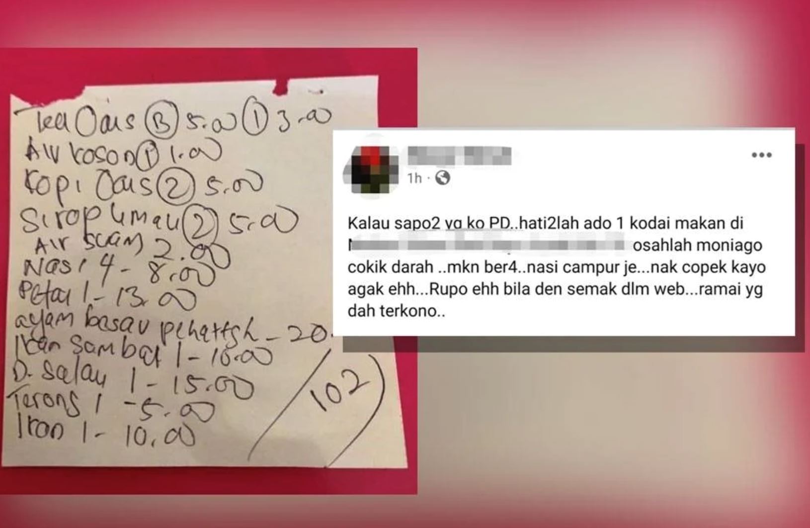 rm2 for plain water! food stall’s business license will not be renewed says port dickson authorities