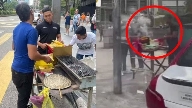 netizen berang warga asing selamba bakar, niaga jagung depan klcc