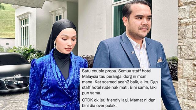 asyraf khalid dan tya arifin dituduh bersikap biadap dengan pekerja hotel