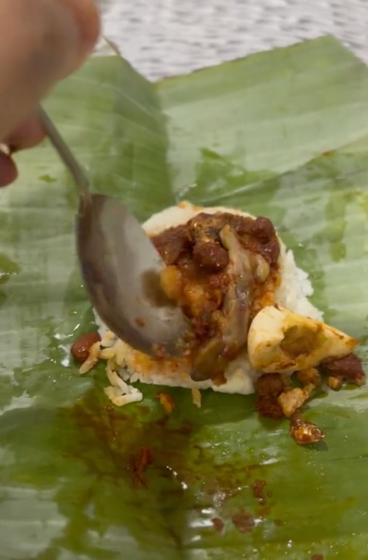 kembang tekak beli nasi lemak bungkus dapat ‘free’ bangkai cicak