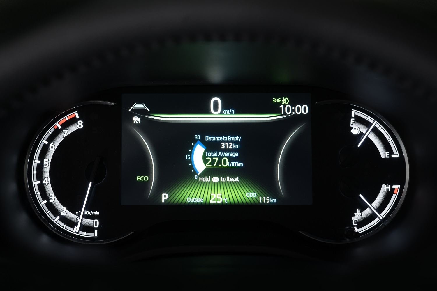 screen display in Toyota Zenix