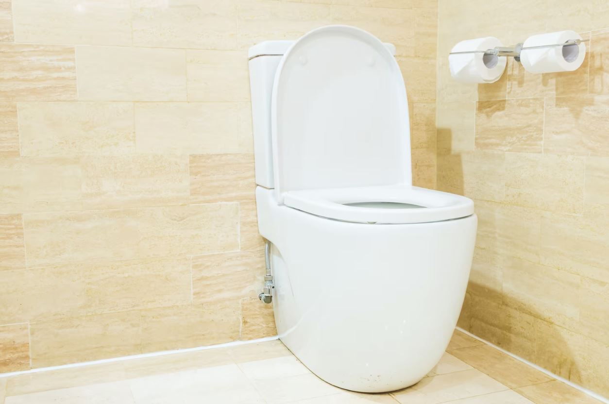 ada besar dan kecil, jangan tekan dua butang pada mangkuk tandas ini serentak