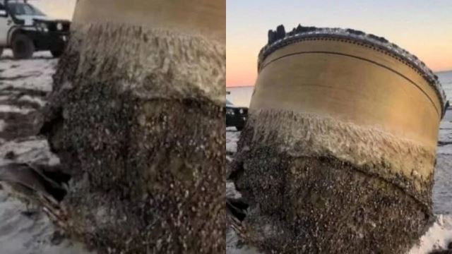 penduduk terkejut temui objek misteri terdampar di pantai