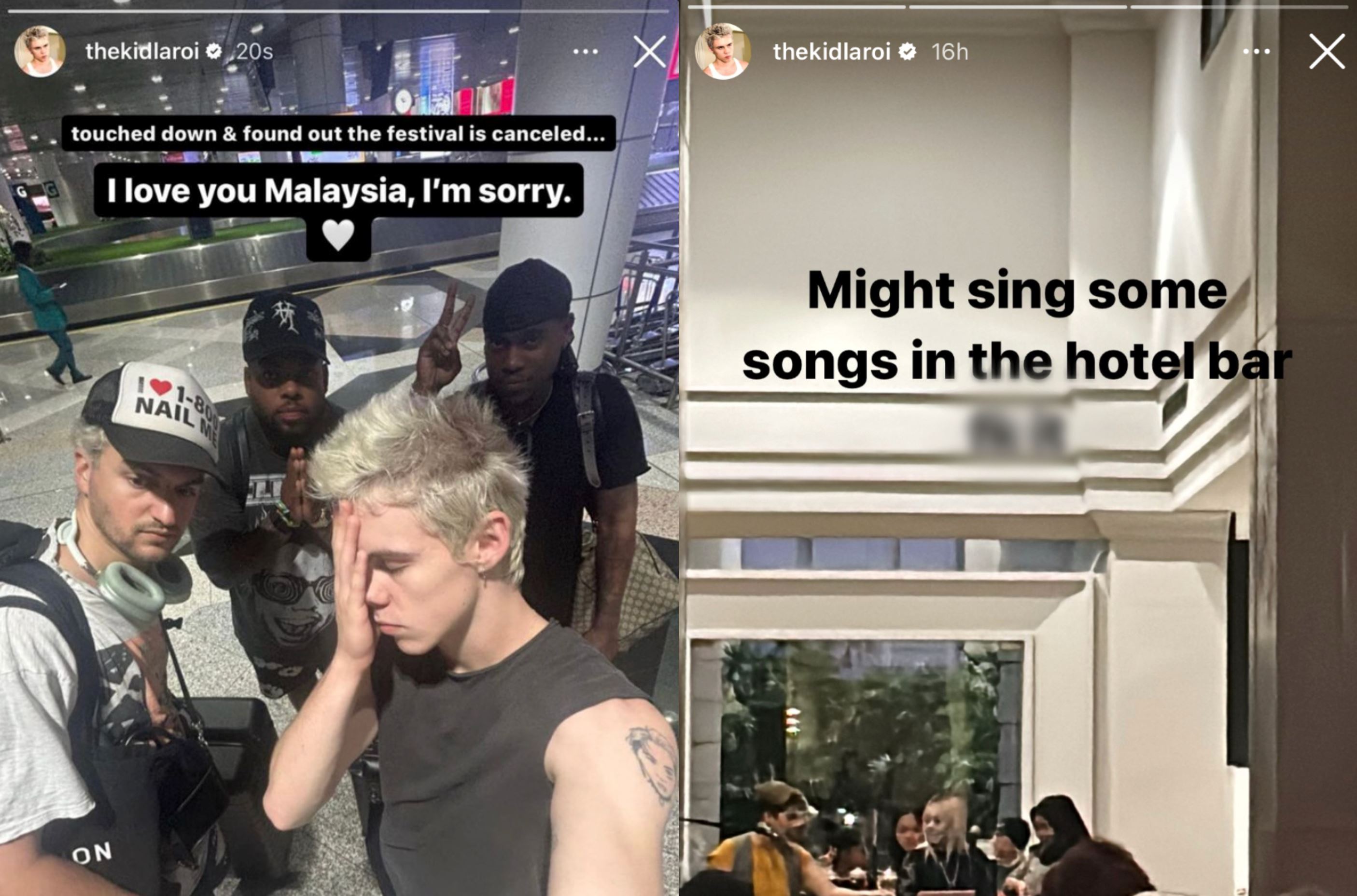 heartwarming moments! peach tree rascals and the kid laroi spends time with m’sian fans after gvf cancellation