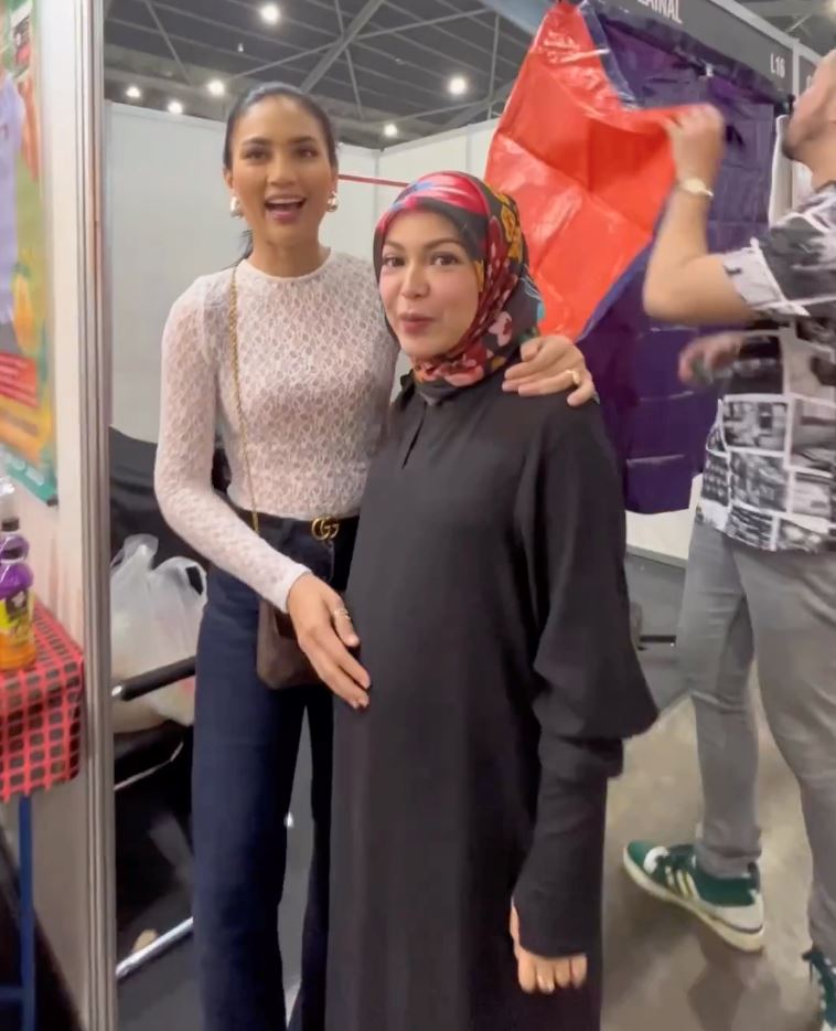 fasha sandha usap baby bump nad zainal mahu ‘ambil berkat’ ibu hamil