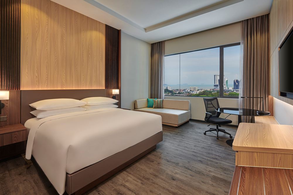 a room at Courtyard by Marriott hotel Melaka