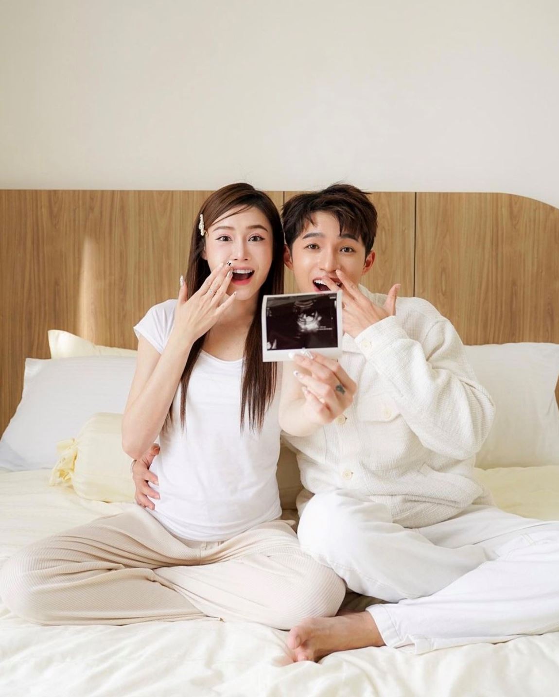 👶恭喜恭喜❗️diorlynn玲玲和达达宣布怀上男宝宝呀💙