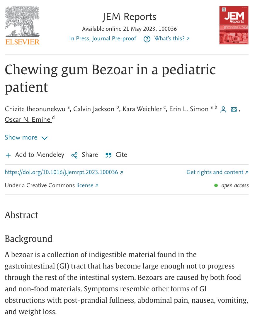 nyaris maut, kanak-kanak usia lima tahun telan hampir 40 chewing gum