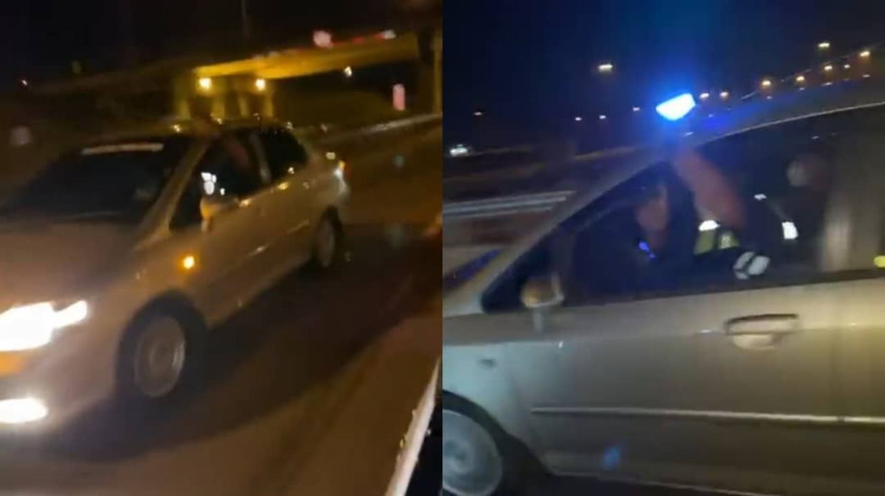 tiga lelaki menyamar polis, kejar kereta atas highway plus di johor