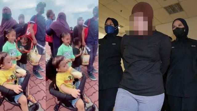 polis tahan wanita ‘tangan panjang’, curi rantai leher kanak-kanak