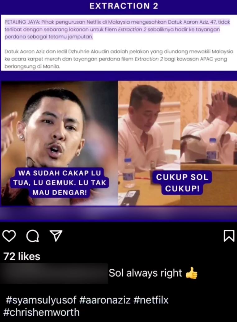 “berbulan suami kena bodyshamed,” isteri aaron aziz kecewa ‘jenaka’ dibuat portal hiburan