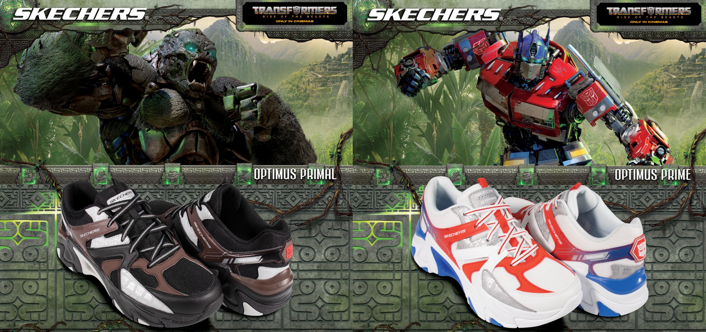 autobots, roll out! embark on your next mission with the skechers x transformers collection!