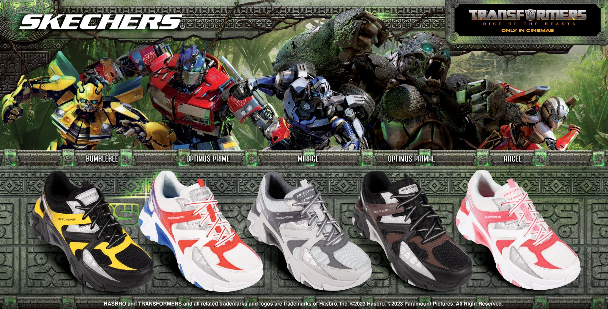autobots, roll out! embark on your next mission with the skechers x transformers collection!