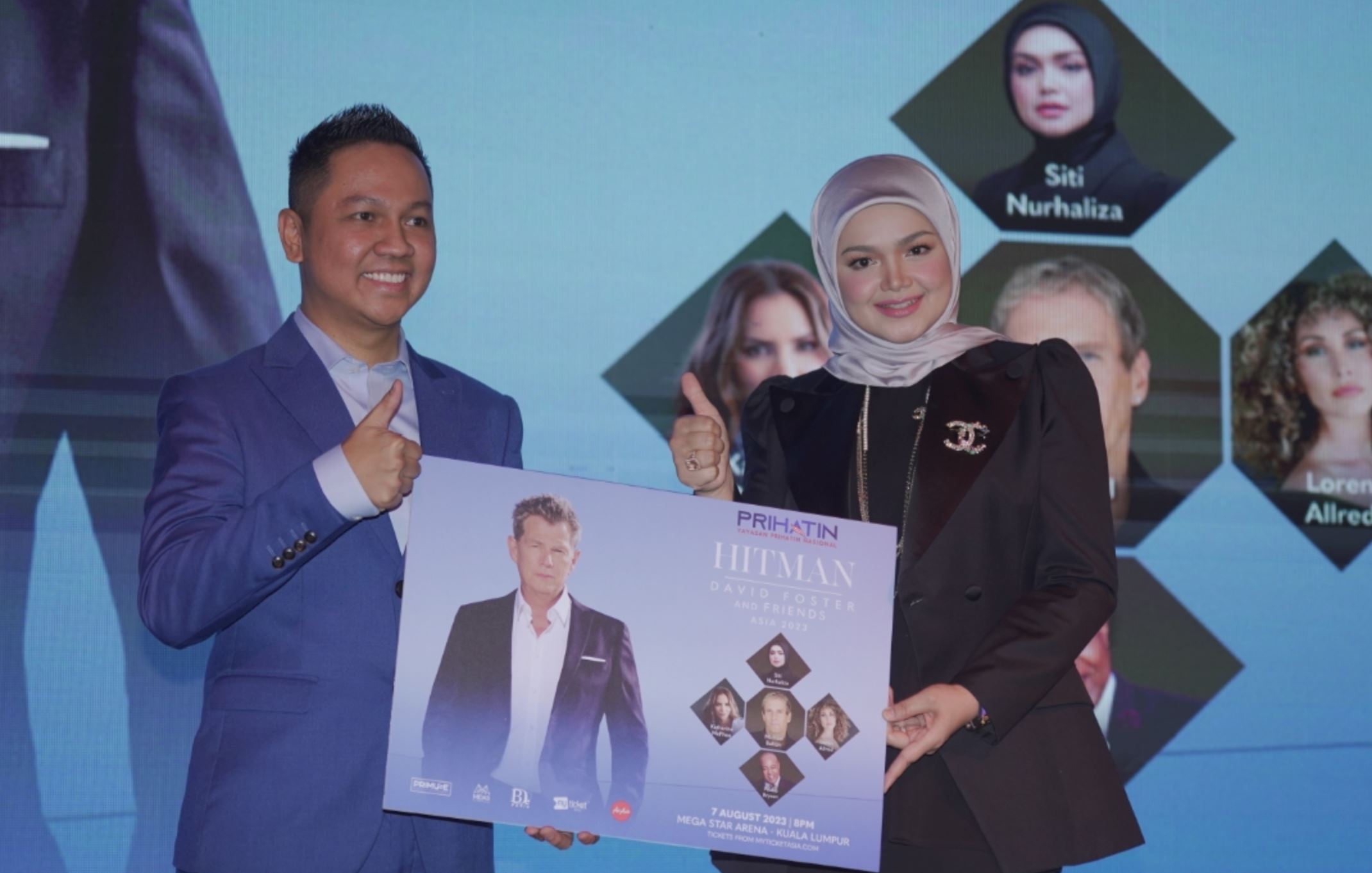malaysian singer datuk seri siti nurhaliza to perform with david foster in malaysia after 9 years!