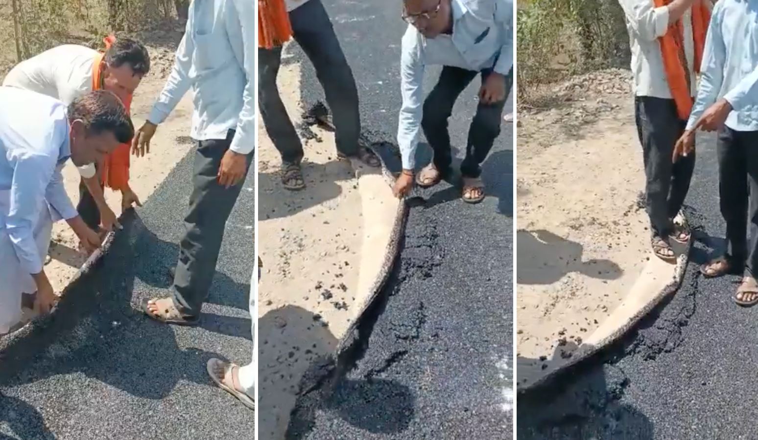 teknologi baru? penduduk marah dapat jalan tar diturap macam kepingan karpet