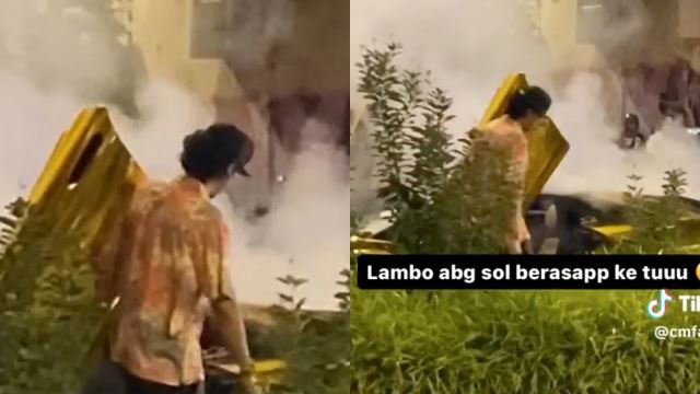 kereta mewah syamsul yusof terbakar? apa yang terjadi?