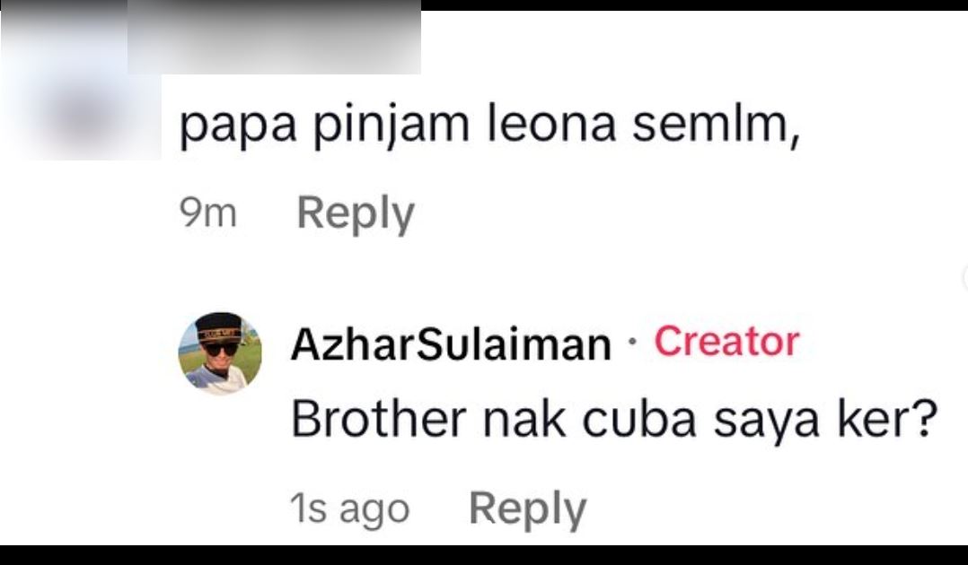 azhar sulaiman dedah wajah individu komen melampau pasal anak gadisnya, leona