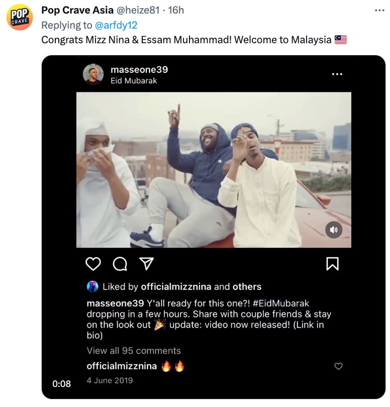 lepas mizz nina umum nikah, pengikut instagram suami naik mendadak