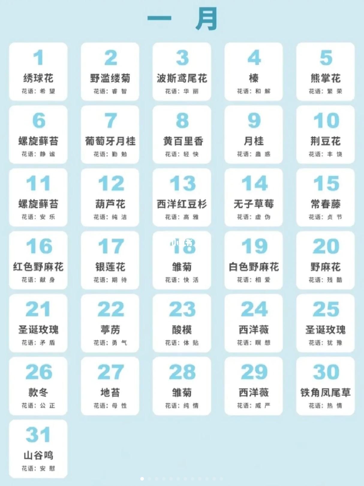 🎂原来生日也是有花语的❗️看ta哪天生日就送哪朵花吧🌸