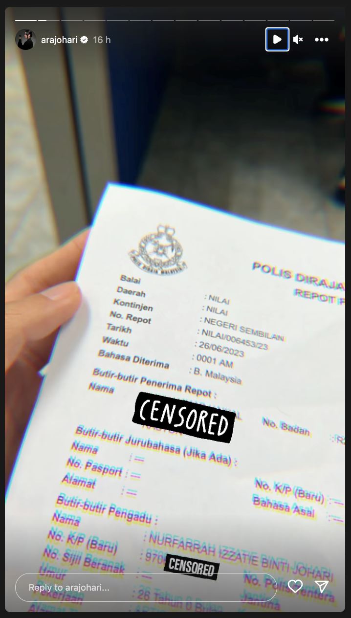 tangan dicium lelaki tak dikenali, ara johari kongsi detik cemas belakang pentas