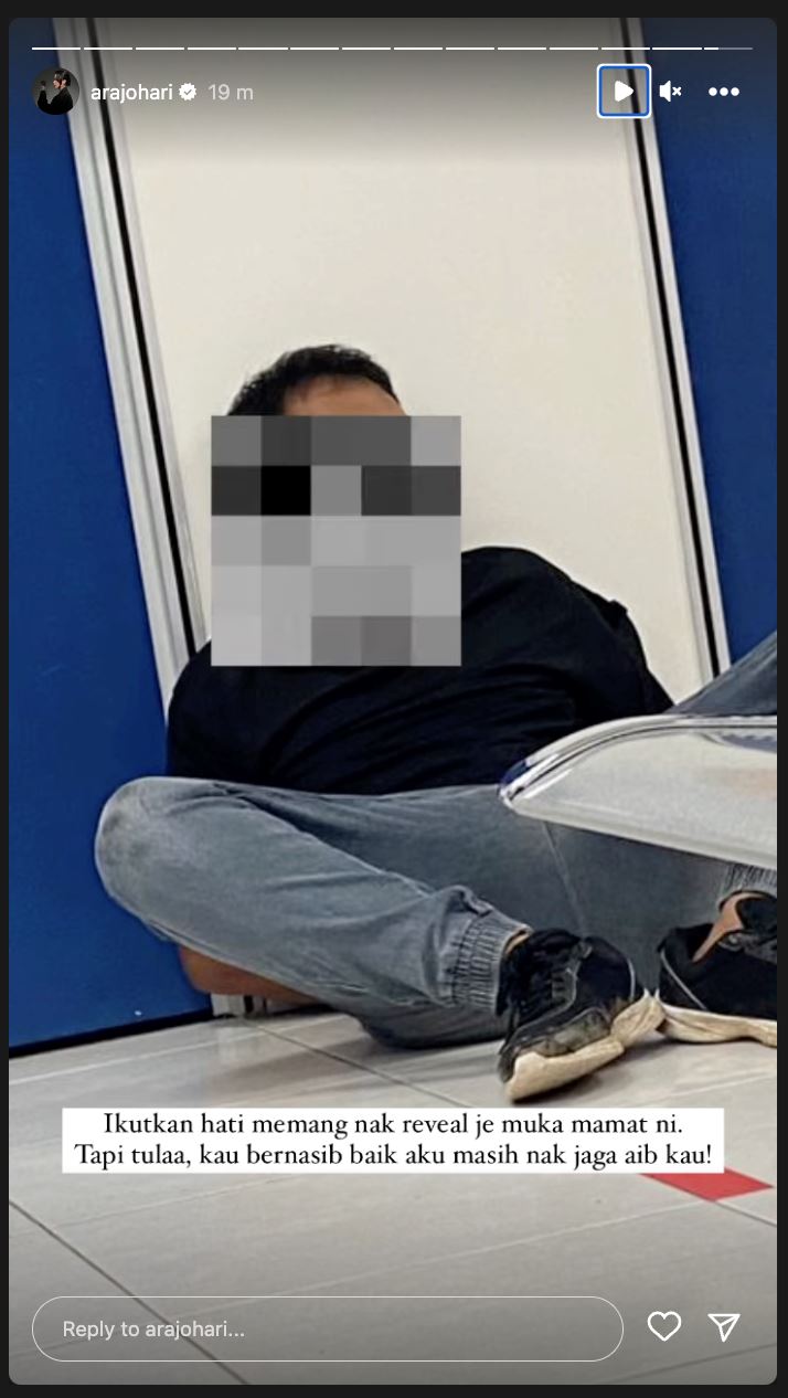 tangan dicium lelaki tak dikenali, ara johari kongsi detik cemas belakang pentas