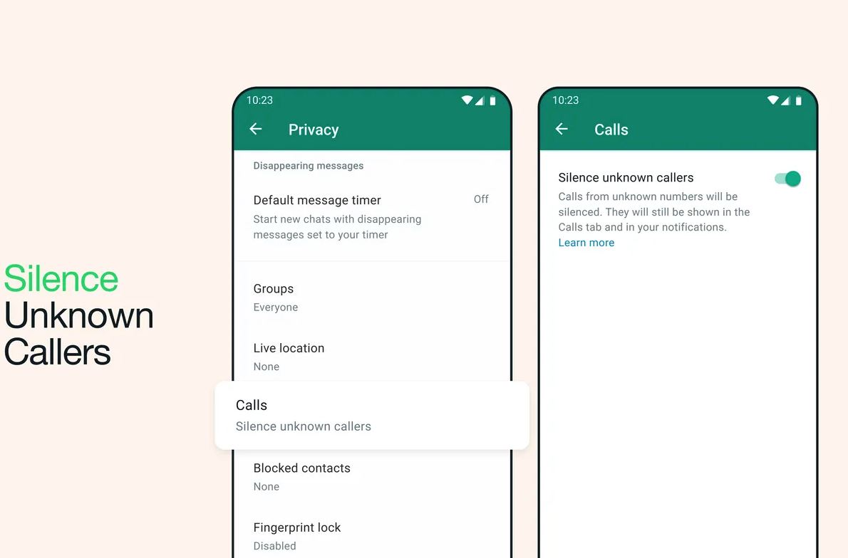 whatsapp introduces feature to automatically filter calls from unknown numbers!