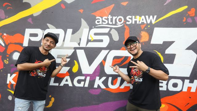 polis evo 3 diabadikan dalam mural gergasi di bandar kuala lumpur
