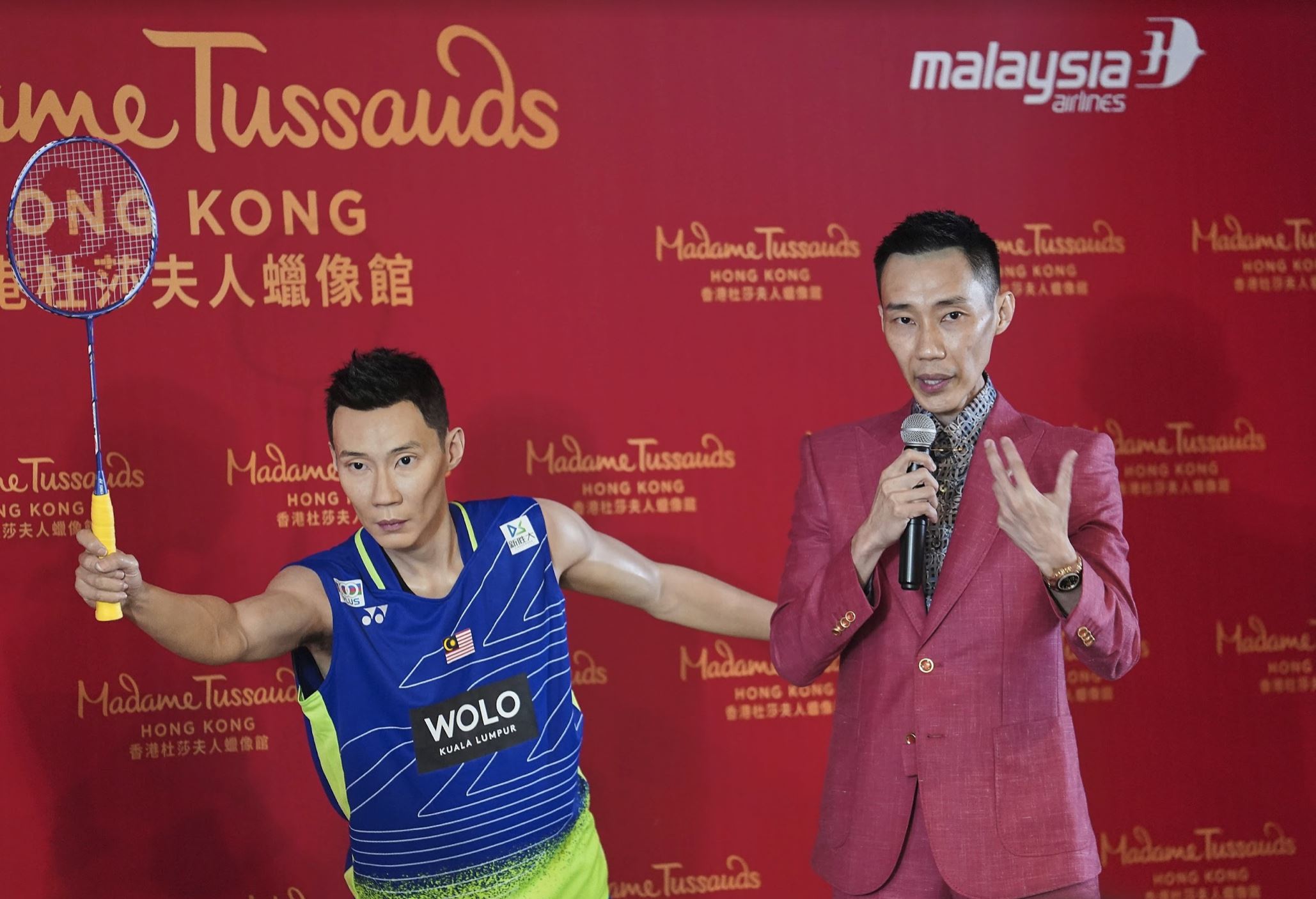 恭喜！李宗伟蜡像永驻【香港杜莎夫人蜡像馆】！