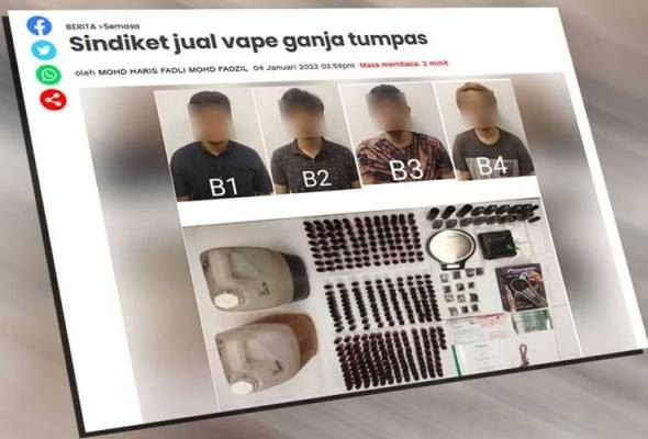 empat lelaki termasuk pelakon drama berdepan hukuman mati