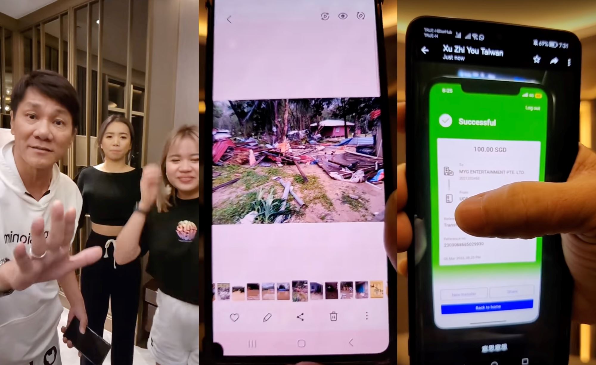 how kind! s’porean raises rm600,000 during live broadcast to help malaysia flood victims