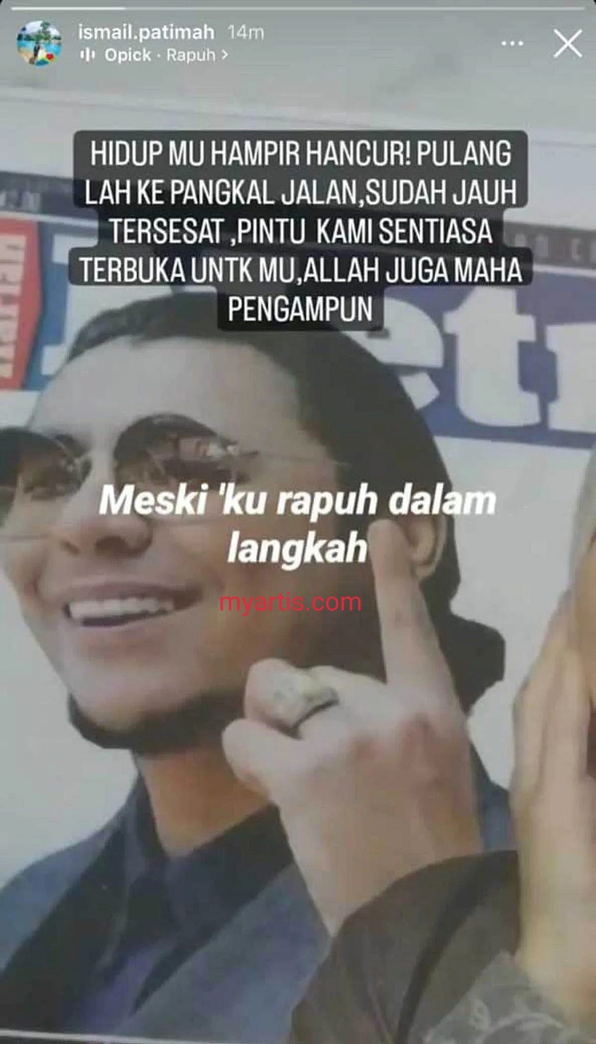 hidupmu hampir hancur, pulanglah ke pangkal jalan, rayuan ibu syamsul yusof