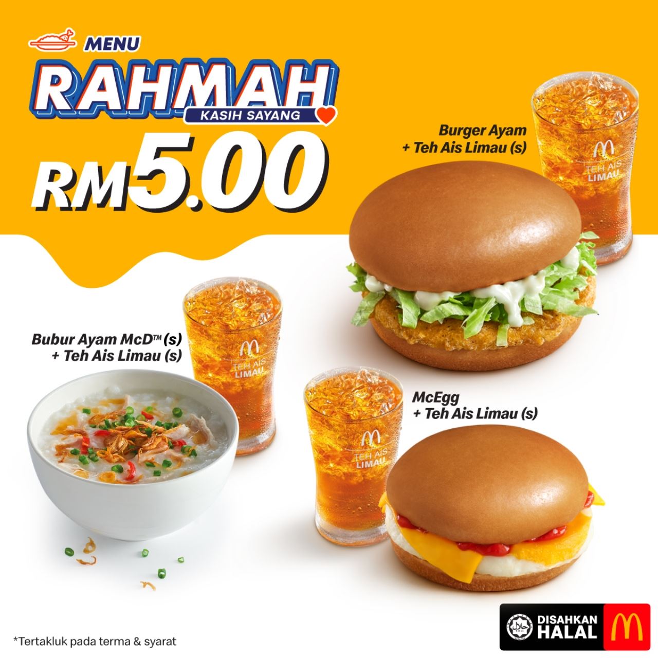 komited bantu rakyat, mcdonald’s malaysia perkenal set menu rahmah