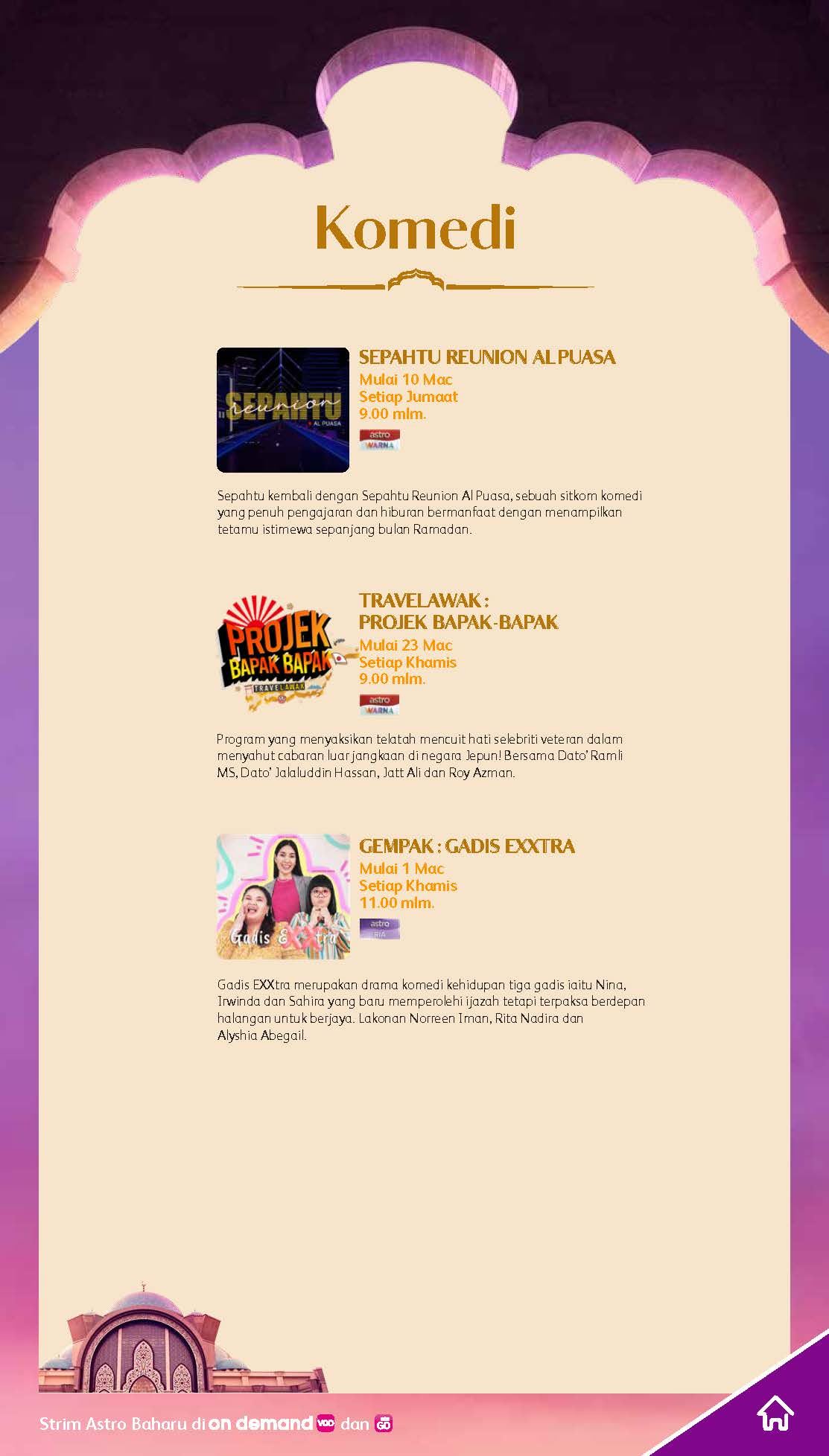 raikan kemuliaan ramadan dengan rancangan hiburan berilmiah di astro!