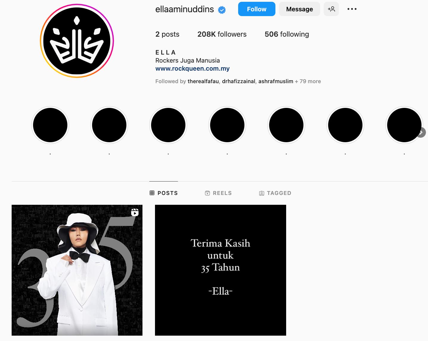 konsert jilid akhir: ella puteri kota jawapan kenapa ella padam semua gambar di ig