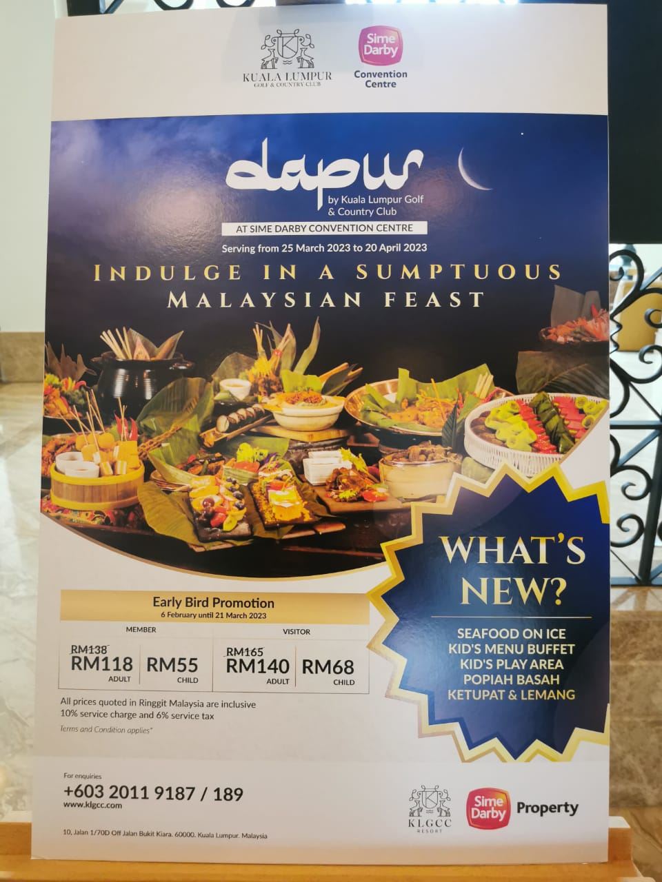 hingga 18 jenis gerai makanan, dapur by klgcc tawar pengalaman unik bufet berbuka puasa