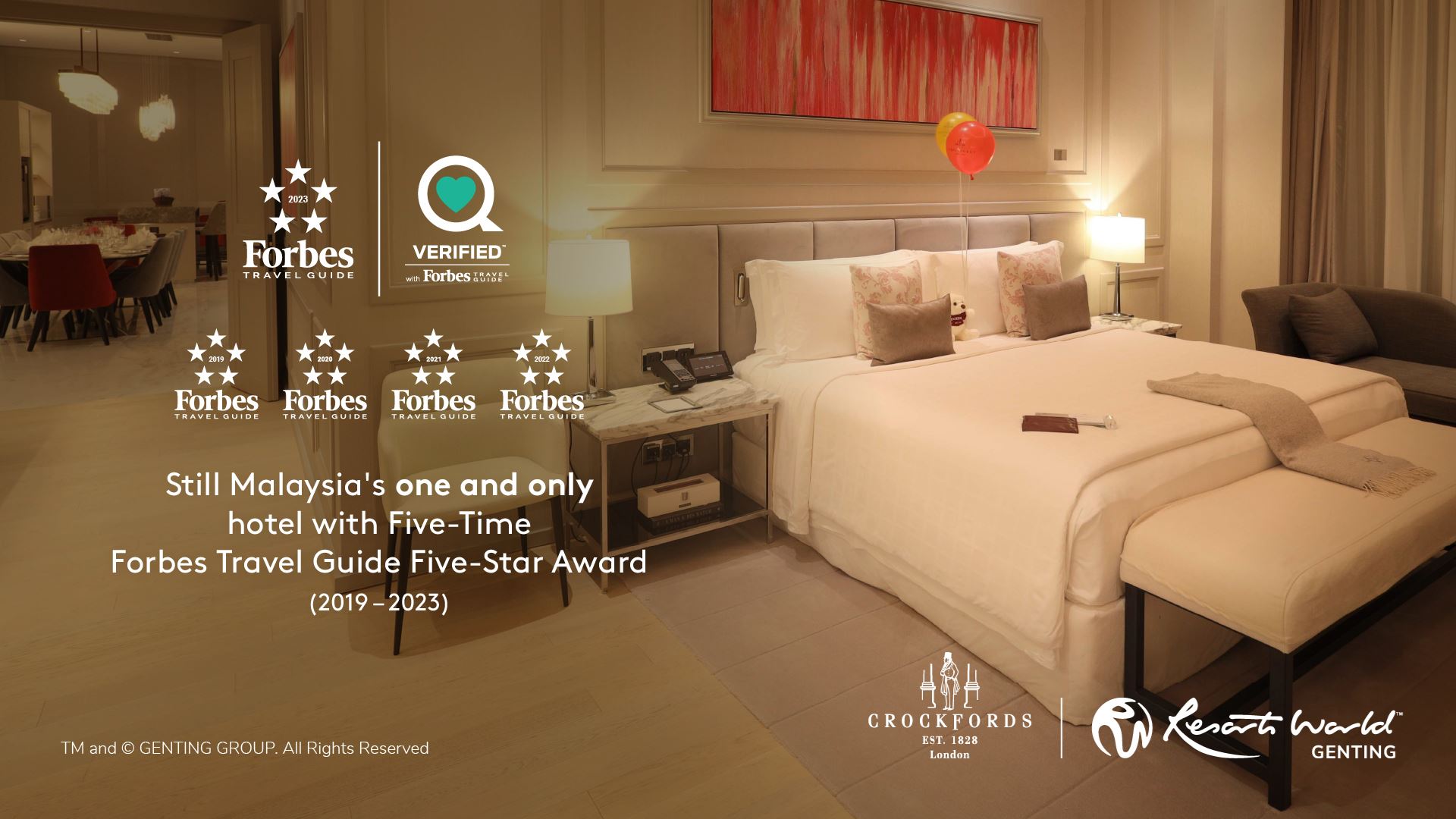 satu-satunya di malaysia, hotel crockfords di genting kekal taraf 5 bintang forbes travel guide
