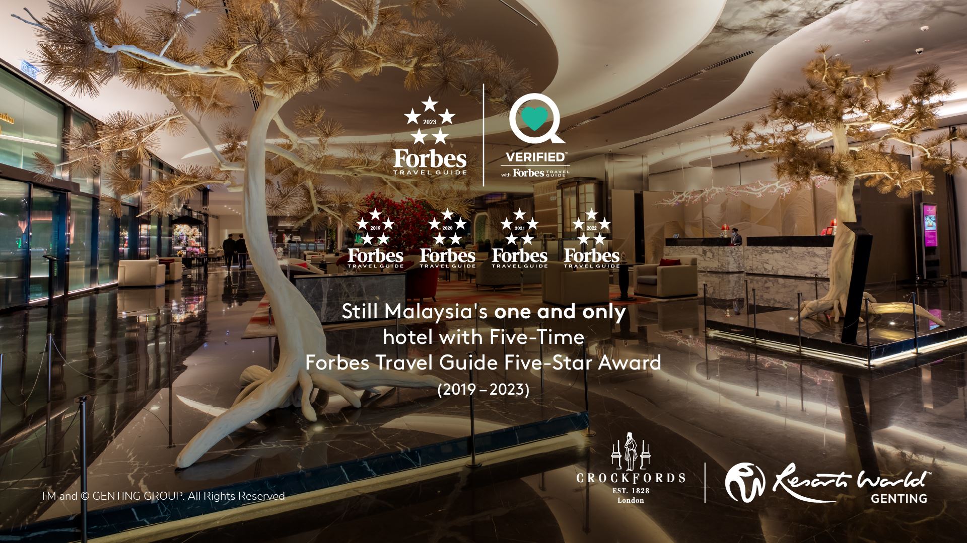 satu-satunya di malaysia, hotel crockfords di genting kekal taraf 5 bintang forbes travel guide