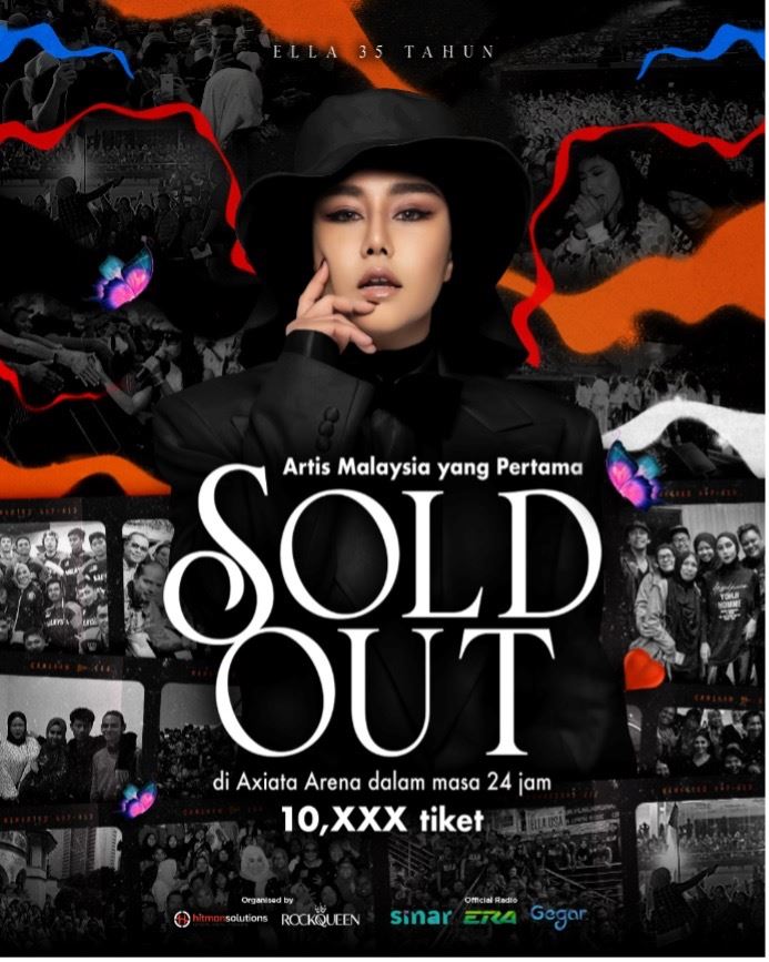ella pecah rekod artis malaysia, tiket konsert habis terjual dalam 24 jam!