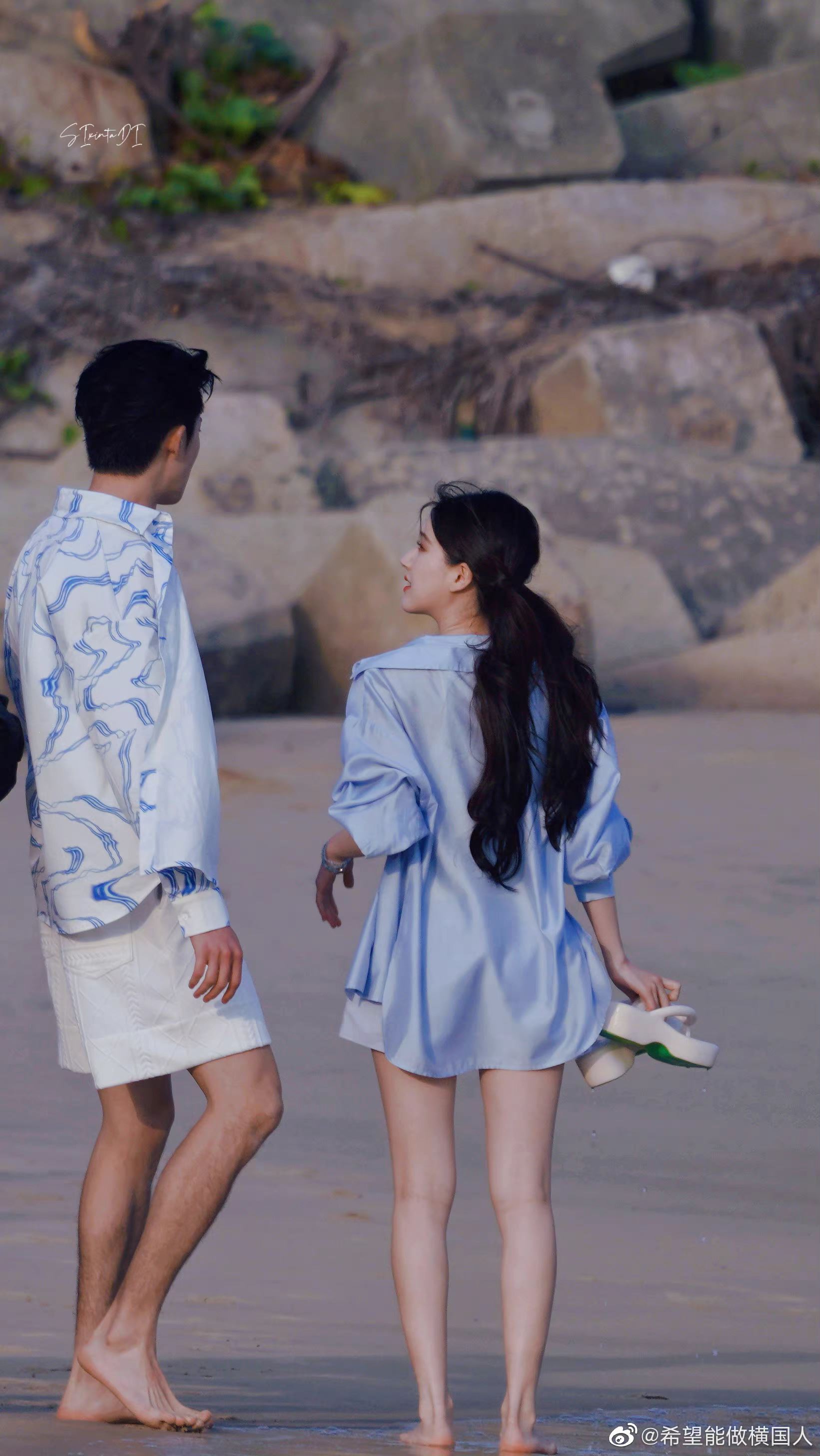 ⚠️王鹤棣、赵露思合体拍广告❗️俊男美女同框真的太养眼