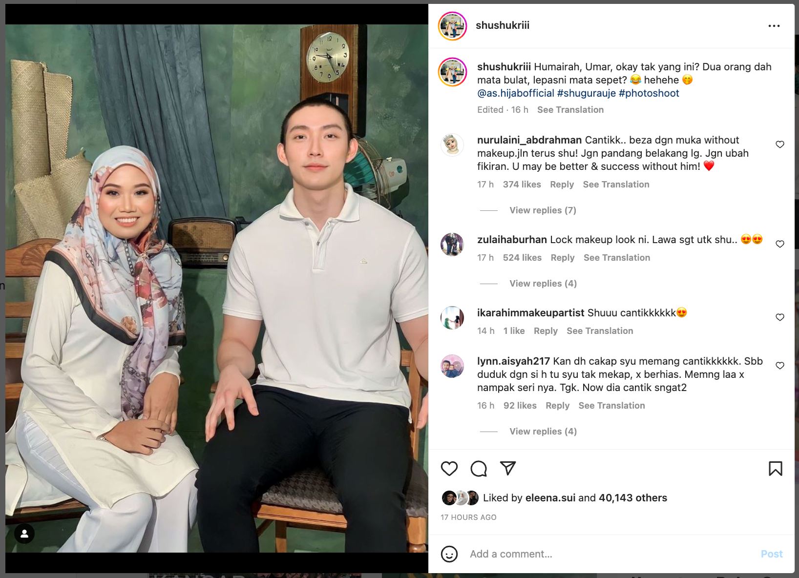 “humairah, umar, okay tak yang ni?”, foto terkini bekas isteri hafidz curi tumpuan