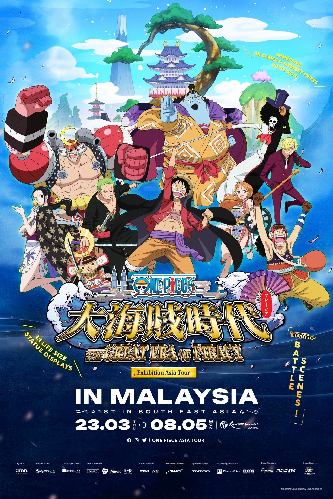 one piece ‘tawan’ negara, jelajah asia the great era of piracy pertama dan terbesar di malaysia!