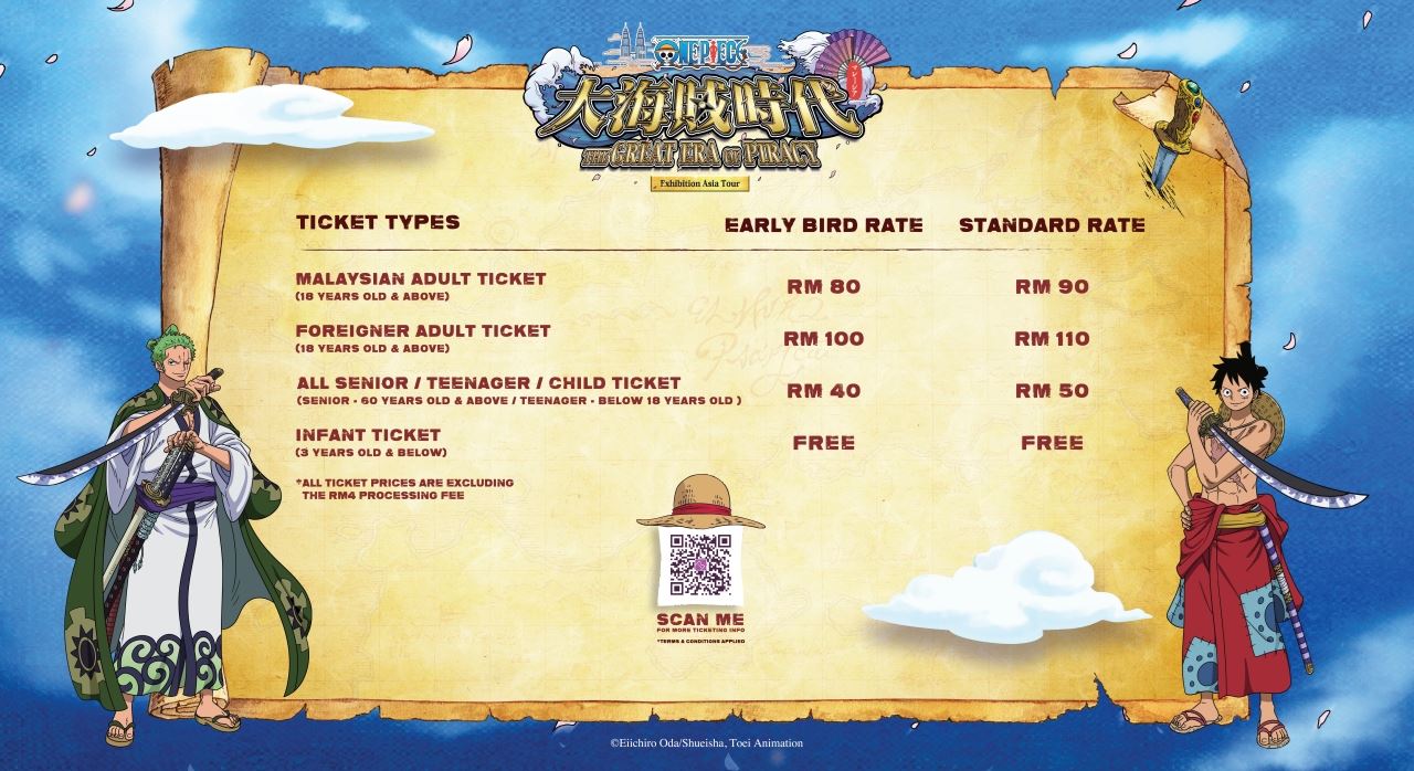 one piece ‘tawan’ negara, jelajah asia the great era of piracy pertama dan terbesar di malaysia!