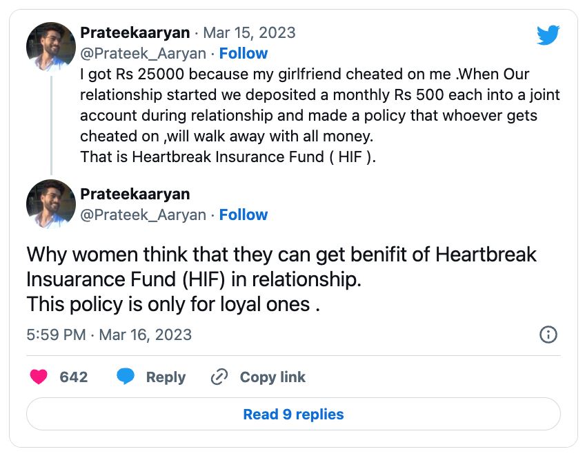 akibat teman wanita curang, lelaki terima wang dana insurans patah hati rm1,354