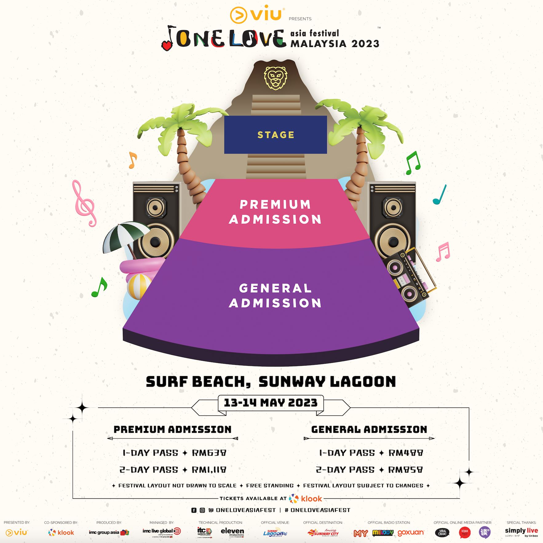 🌟one love asia festival 马来西亚站就在5月❗️豪华阵容包括田馥甄、林宥嘉、周柏豪、卢瀚霆、吕爵安、柳应廷、姜涛等🎤