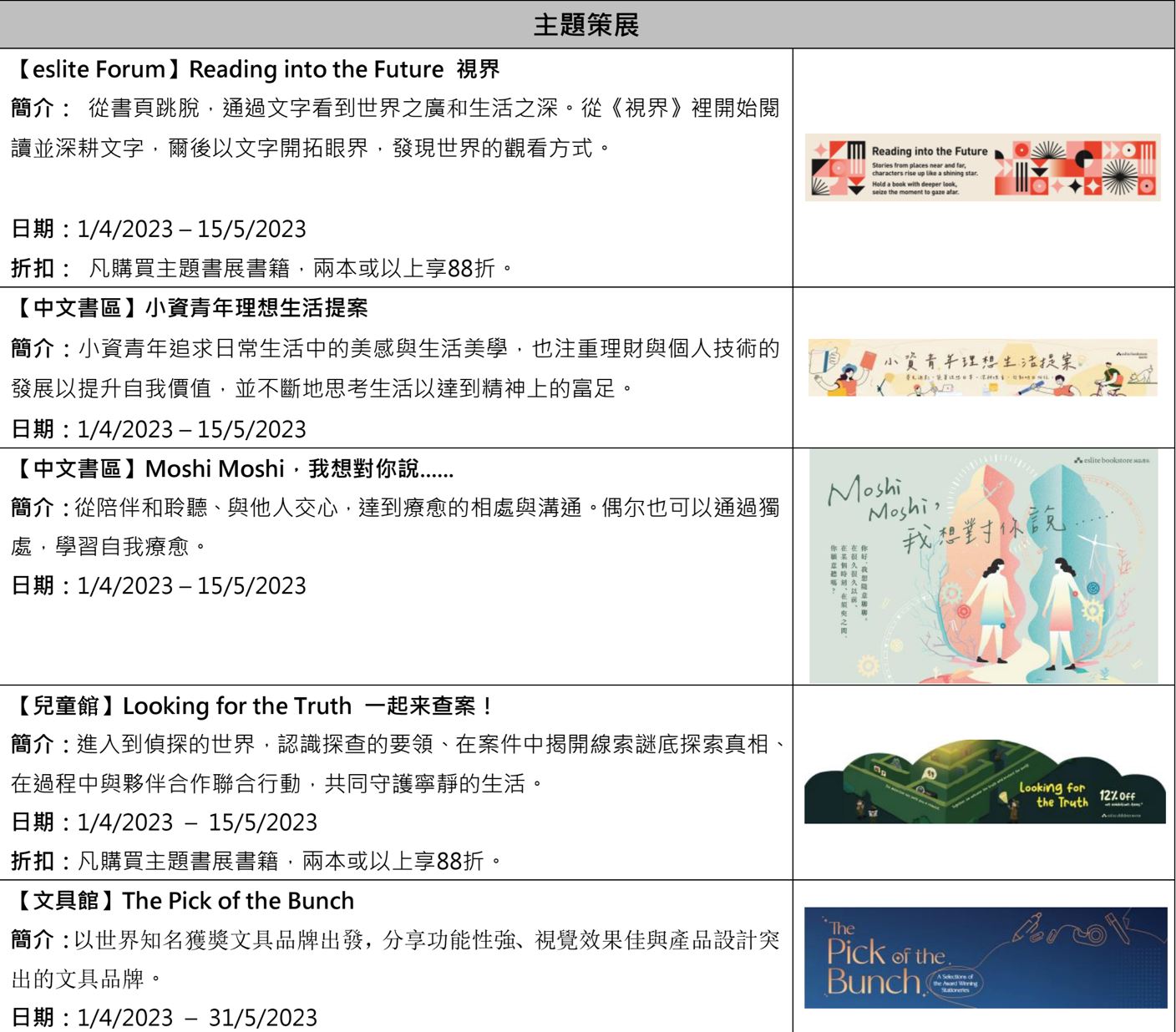 诚品生活斋戒月开复古趴！精彩要点一次看！