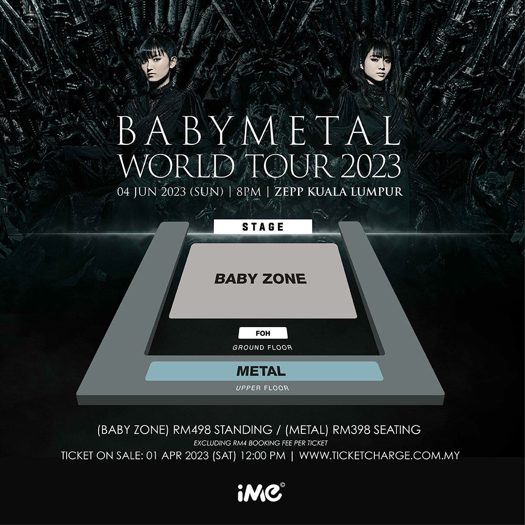 🇯🇵日本人气重金属偶像女团babymetal来马开唱❗️6月4日和大马乐迷一起摇滚🎸