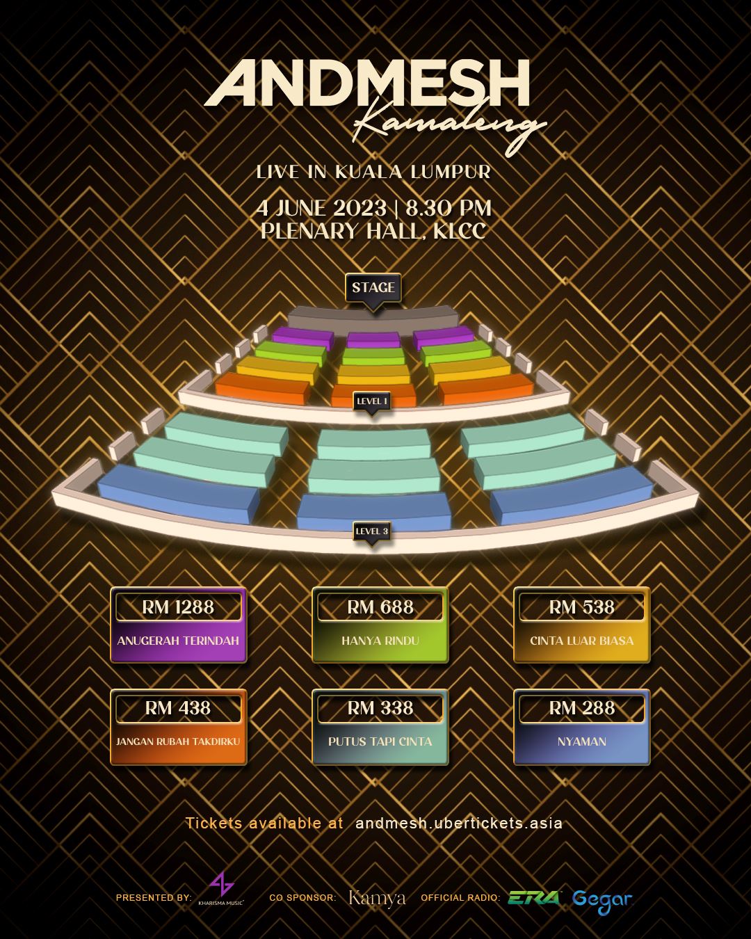 peminat teruja andmesh kamaleng bakal buat konsert di kl tengah tahun ini