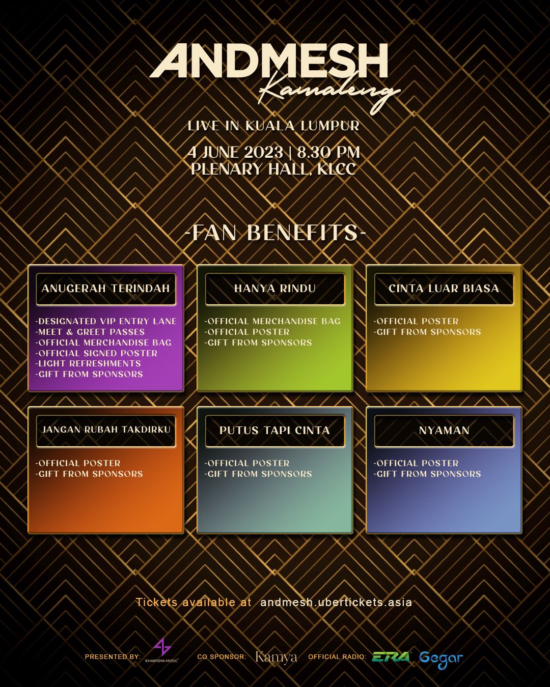 peminat teruja andmesh kamaleng bakal buat konsert di kl tengah tahun ini